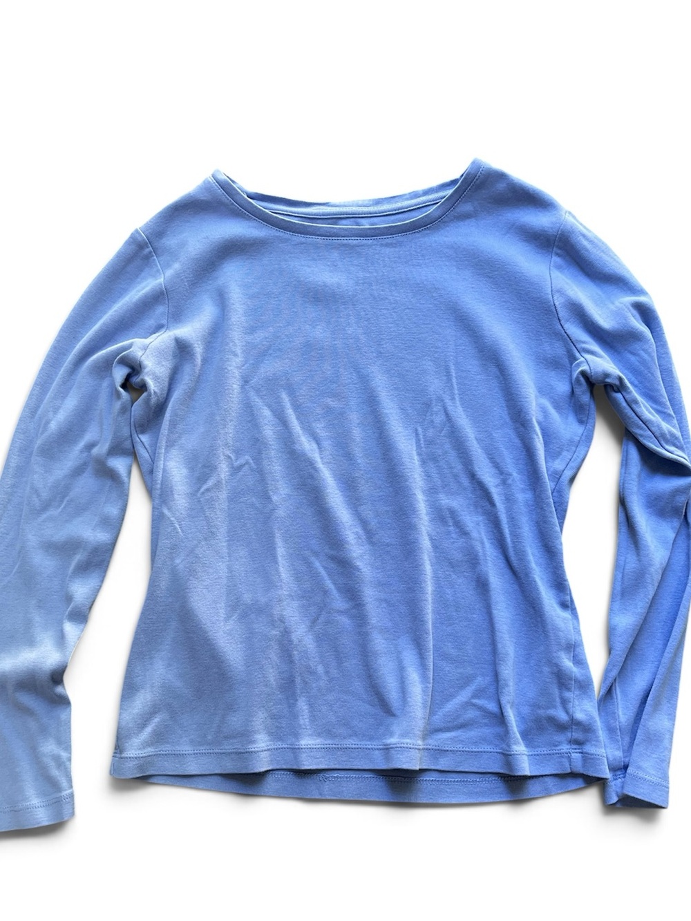 Talbots Light Blue Long Sleeve Crewneck Top